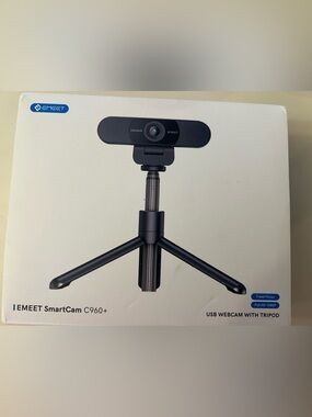 SmartCam C960+ Black USB Webcam with Tripod New in box